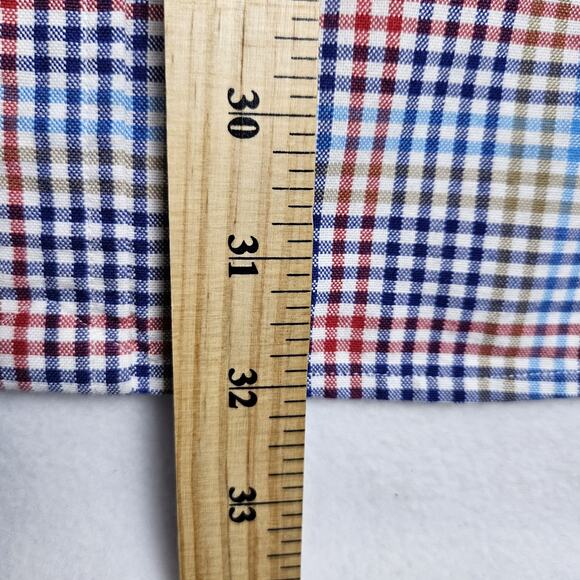 Cremieux Supima Cotton Button Down Mens XL Short Sleeve Plaid Check Breathable - Picture 9 of 12